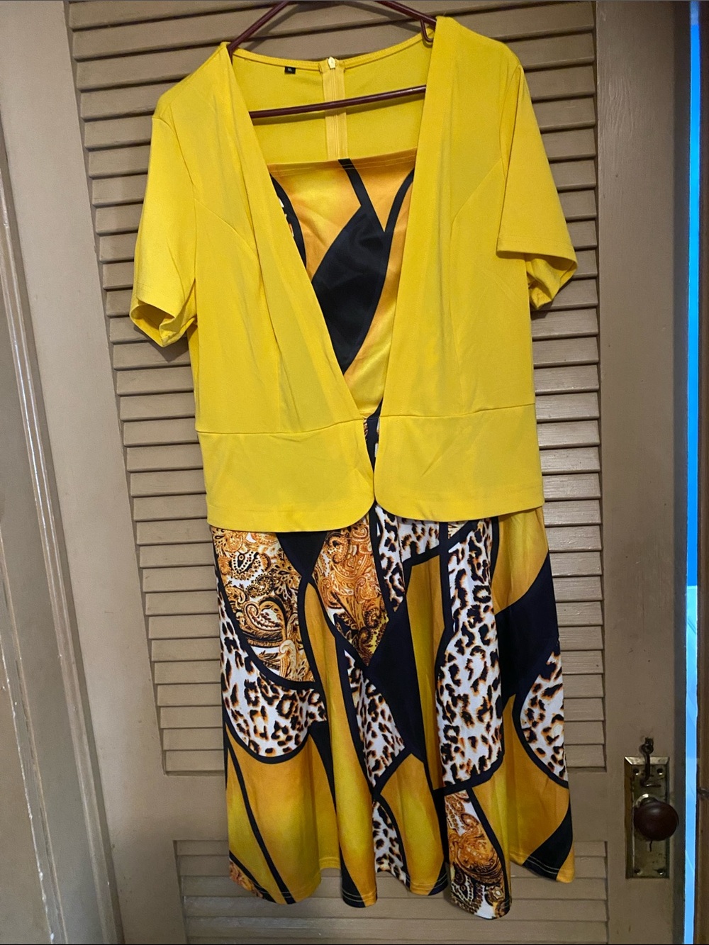 Yellow Printed A-Line Women’s Skirt